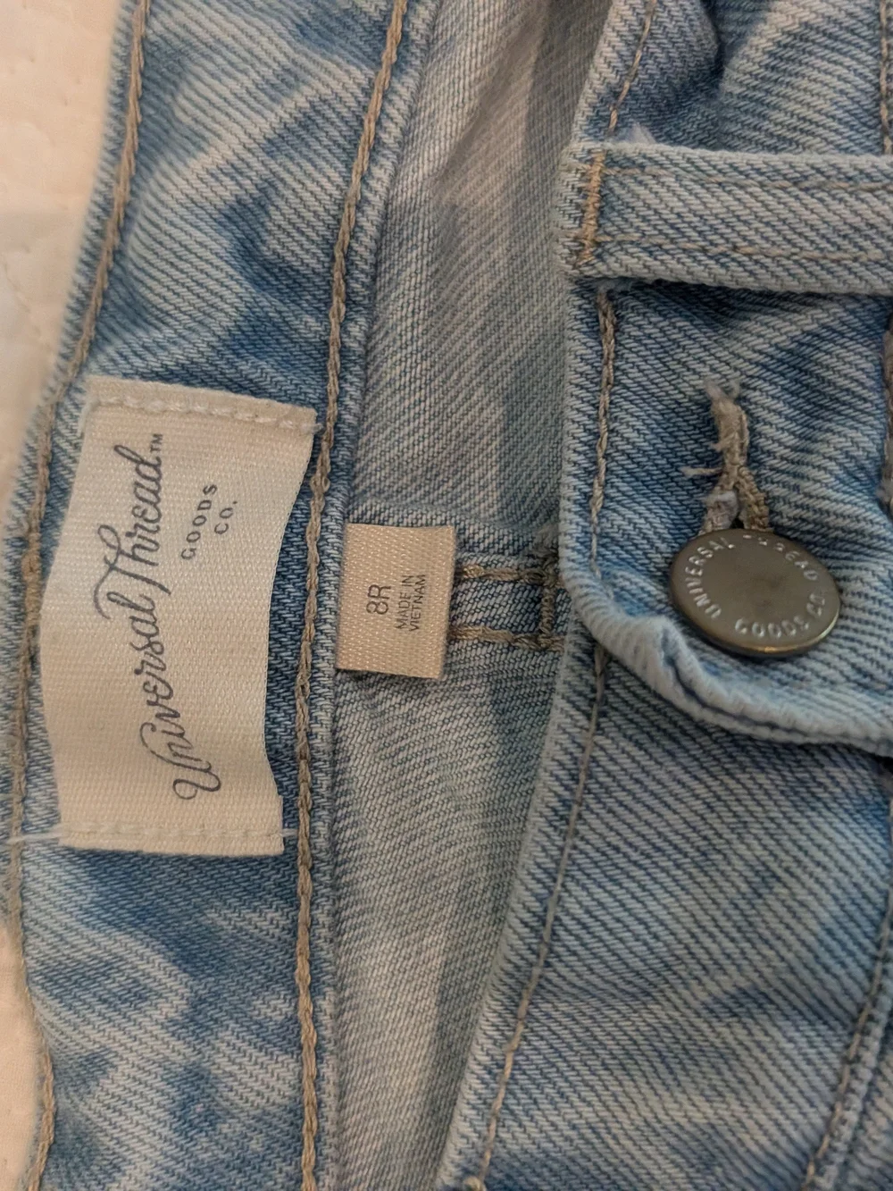 Universal Thread Light Blue Distressed Boyfriend Jeans - Picture 2 of 4